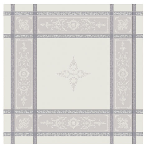 French Jacquard tablecloth, Teflon (Montmirail. raw-gray)
